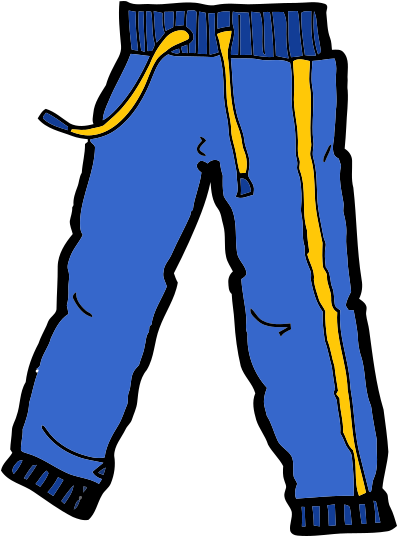Sweat Pants - Pants Clipart Png (404x543)