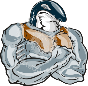 Strong Killer Whale Cartoon (361x354)