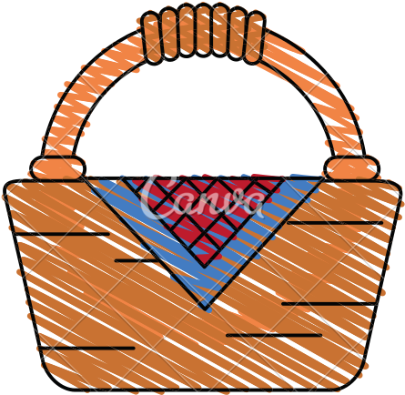 Pin Picnic Basket Clip Art - Illustration (550x550)