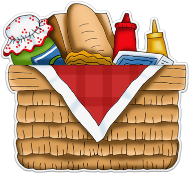 Picnic Baskets - Illustration (500x500)