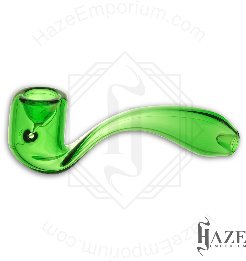 Green Sherlock Glass Hand Pipe - Glass (1000x1000)