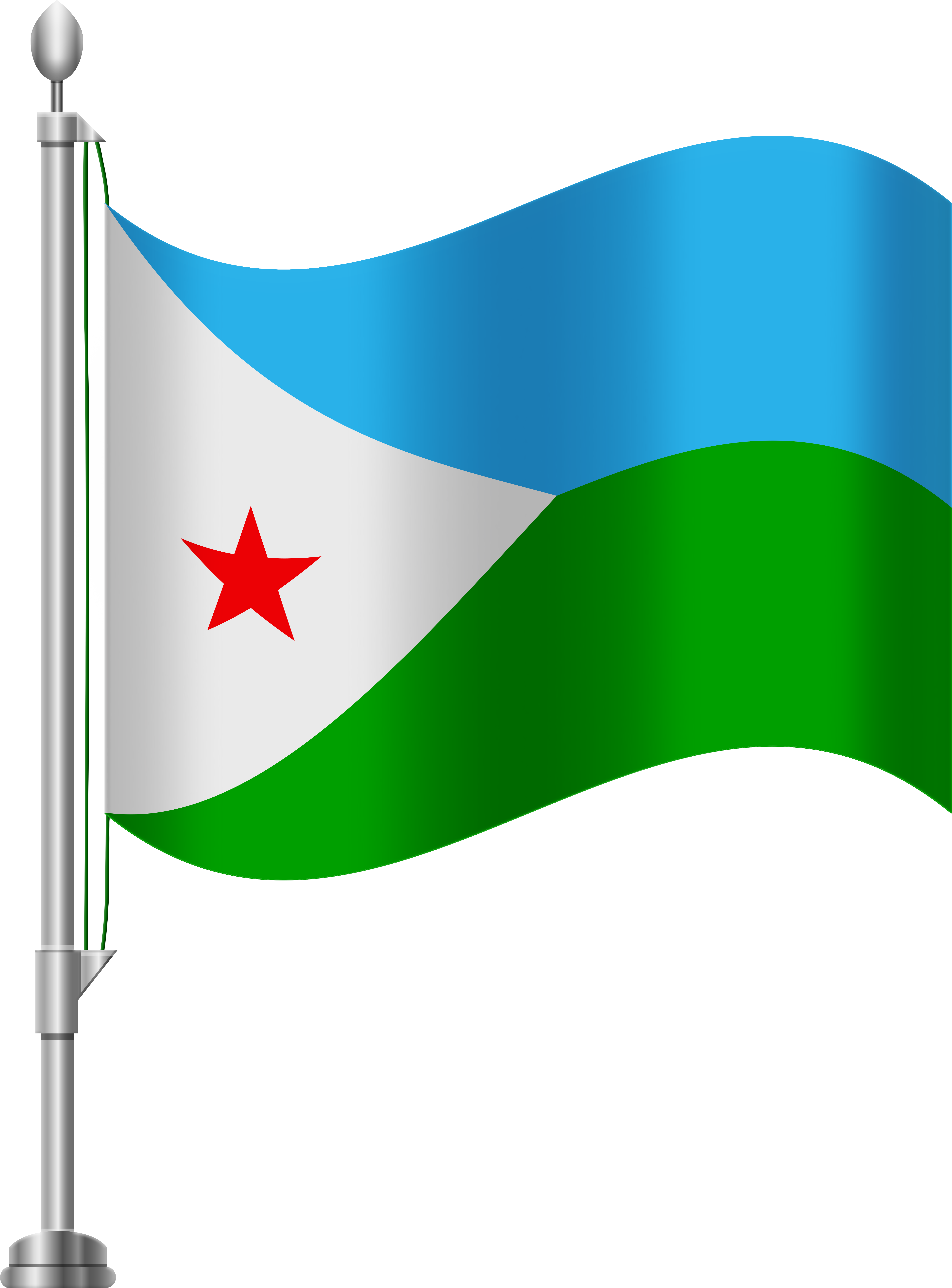 Djibouti Flag Png Clip Art - Djibouti Flag Png Clip Art (6141x8000)