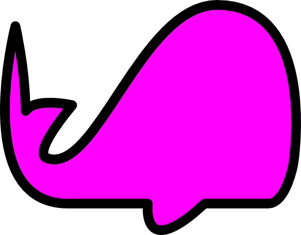 Pink Whale Clip Art - Clip Art (600x468)