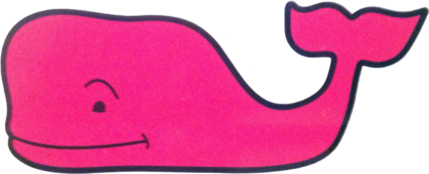 Whale Clipart Vineyard - Vineyard Vines Pink Whale (1514x638)