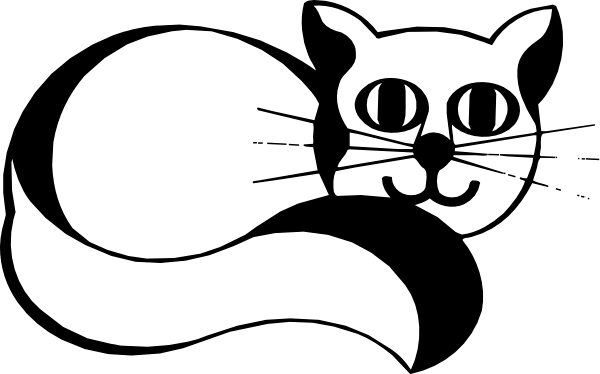 Gambar Kucing Hitam Putih (600x374)