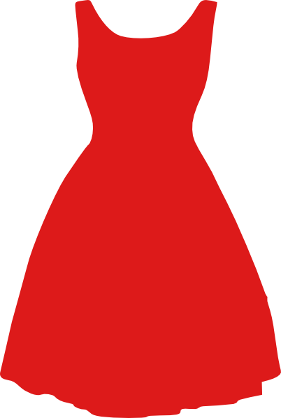 Red Dress Clip Art At Clker - Clip Art Dress (402x598)