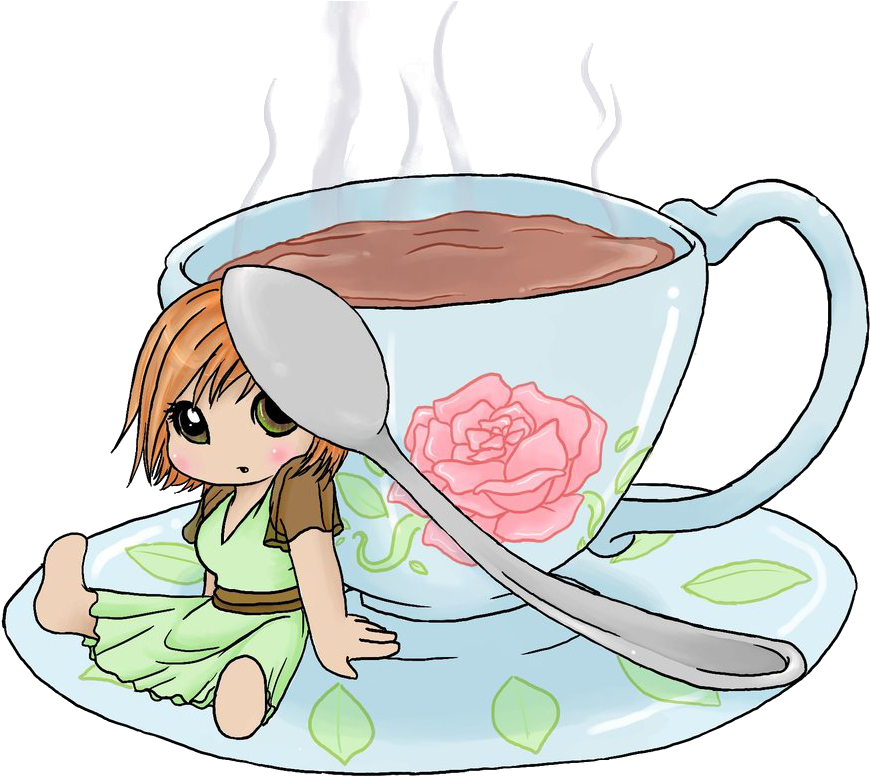 Tea By Art Forarts Sake - Chibi Teacup (900x793)