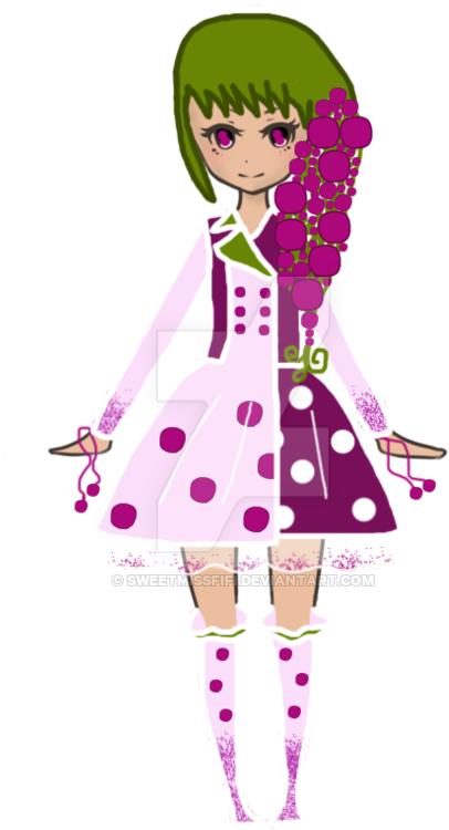 Adoptable Grape Gijinka [open] By Sweetmissfifi - Illustration (600x945)