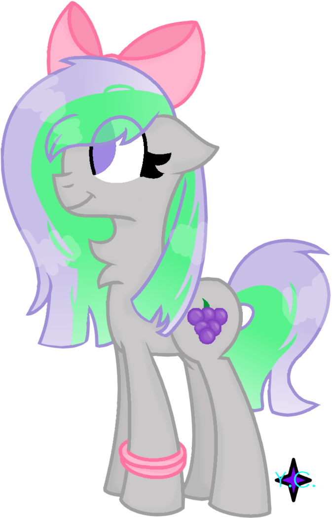 Art Trade- Grape Grass By Yaycelestia0331 - Cartoon (738x1081)