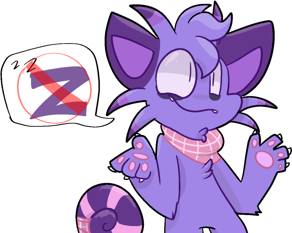 Grape Cat Don't Need No Sleep By Dustyhyena - Deviantart (1024x788)