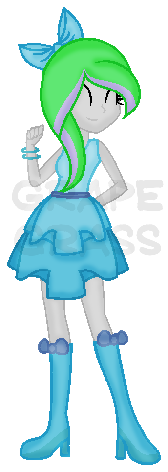 My Oc Grape Grass ~ Gala Dress By Grapegrass - Cartoon (361x986)
