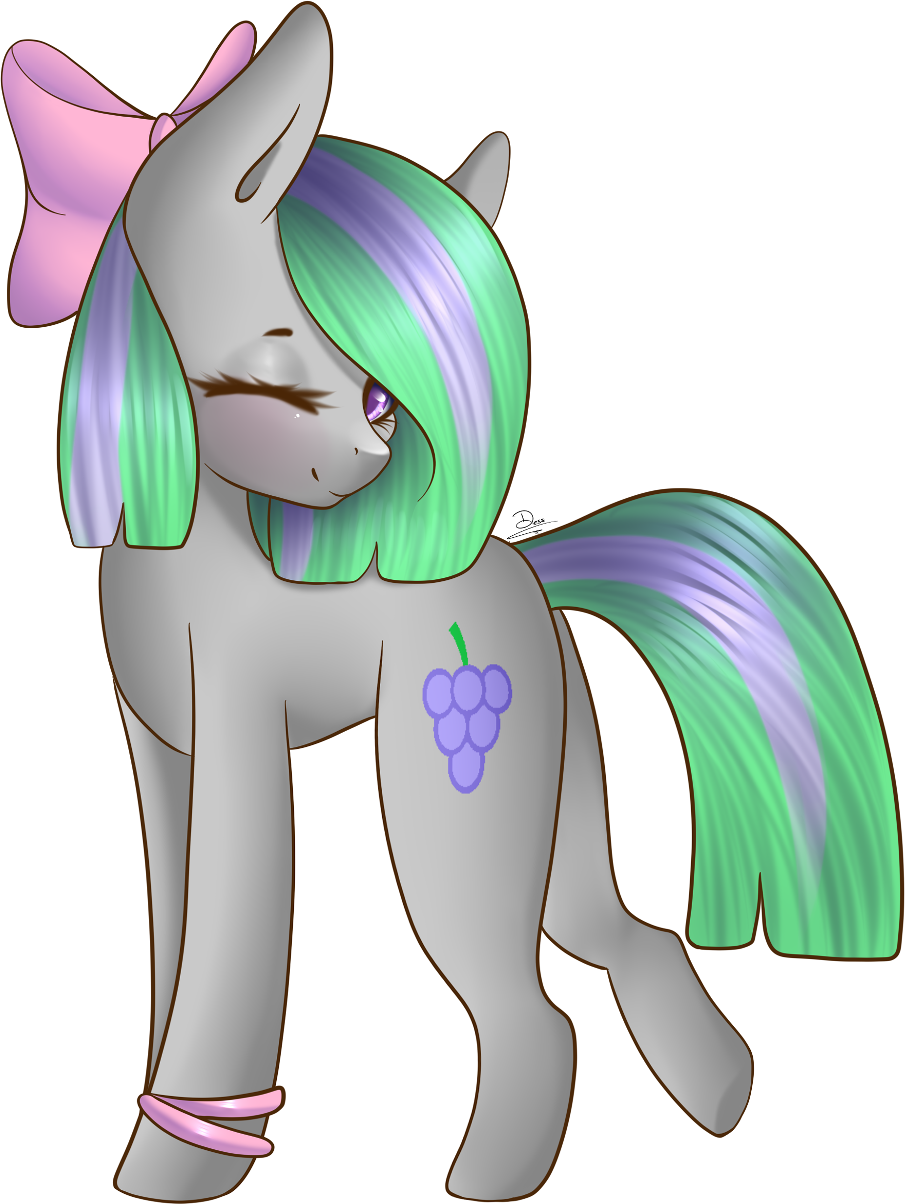 Grape Grass By Bambudess Grape Grass By Bambudess - Cartoon (2300x2527)