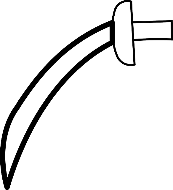 Weapons Outline, White, Sword, Sharp, Weapon, Weapons - Outline Image Of Sword (584x640)