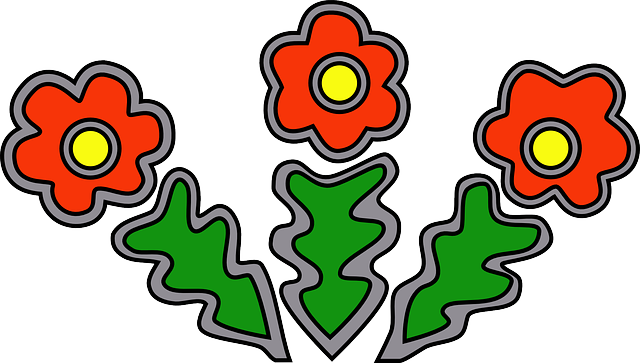 Bouquet Flowers, Red, Spring, Bouquet - Clip Art (640x363)