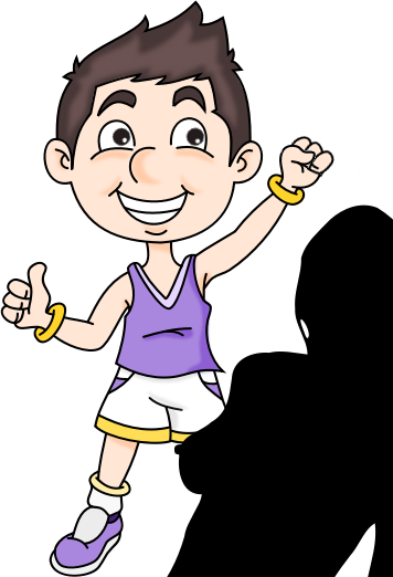 Boy Too Old To Be Breastfed - Cartoon (356x522)