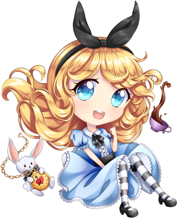 Chibi Alice In Wonderland By Seiraphyna - Chibi Alice In Wonderland (755x1059)