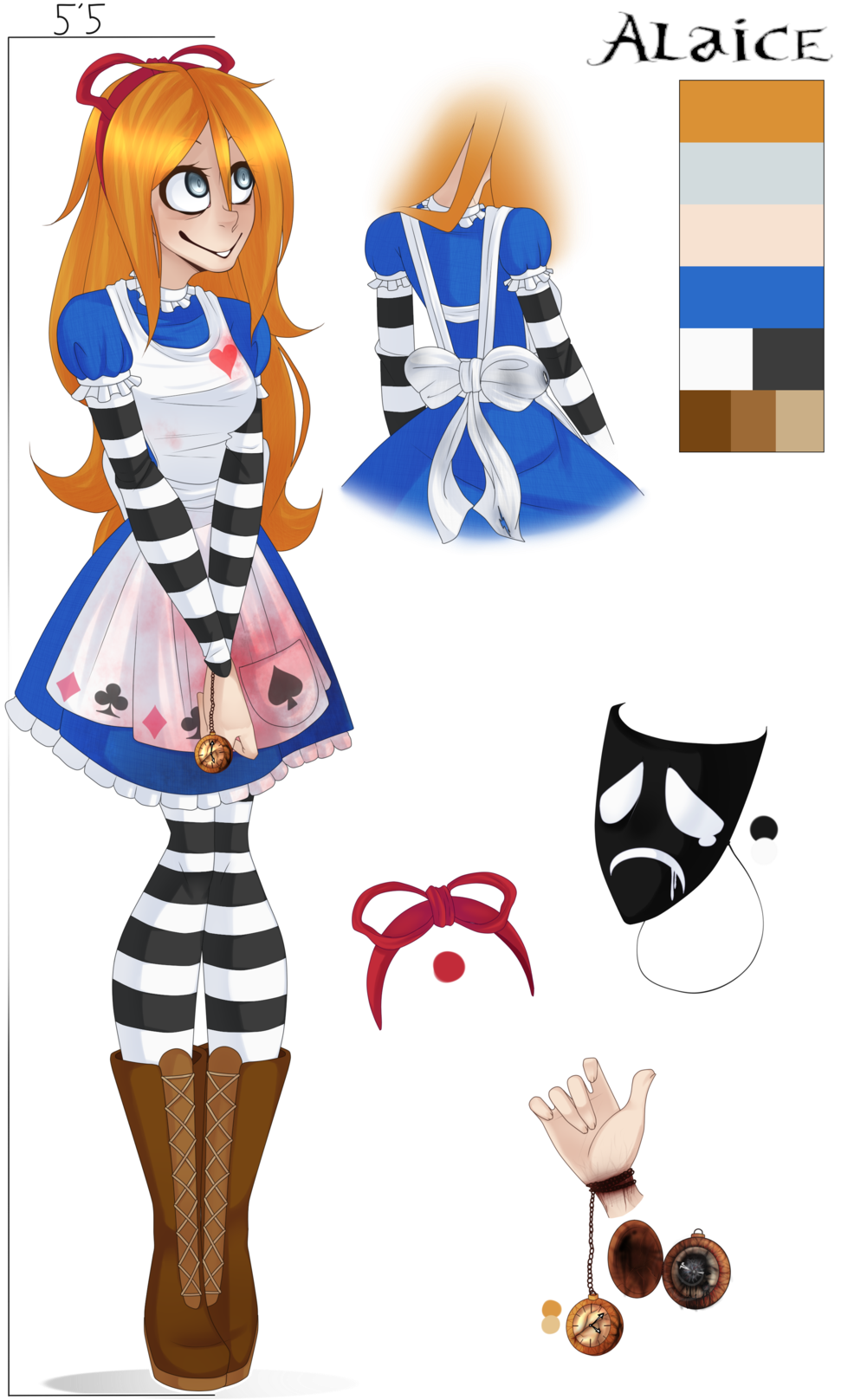 Alaice {creepypasta Oc Reference} By Vintricktive - Alaice {creepypasta Oc Reference} By Vintricktive (1024x1635)