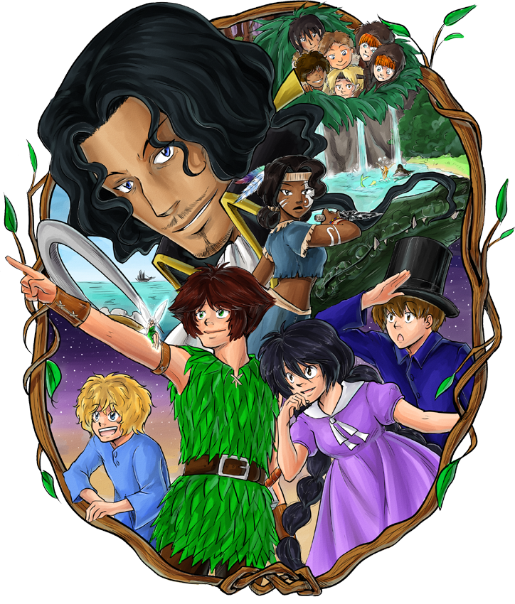 Anime Alice In Wonderland Characters Download - Peter Pan Graphic Novel Characters (724x850)