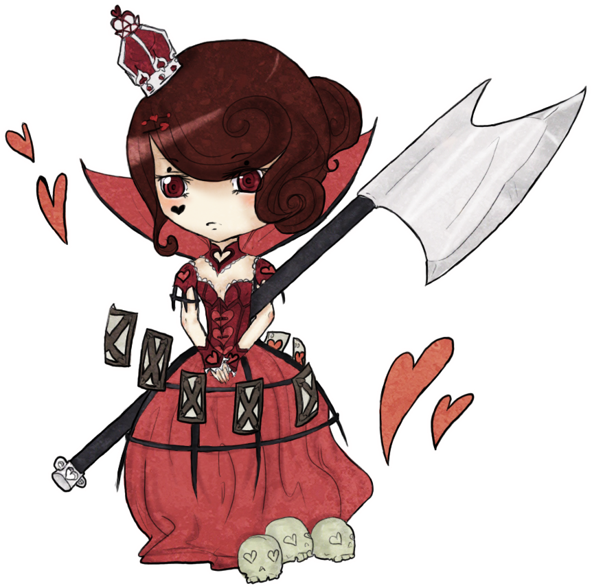 Picture - Anime Alice In Wonderland Queen Of Hearts (900x900)