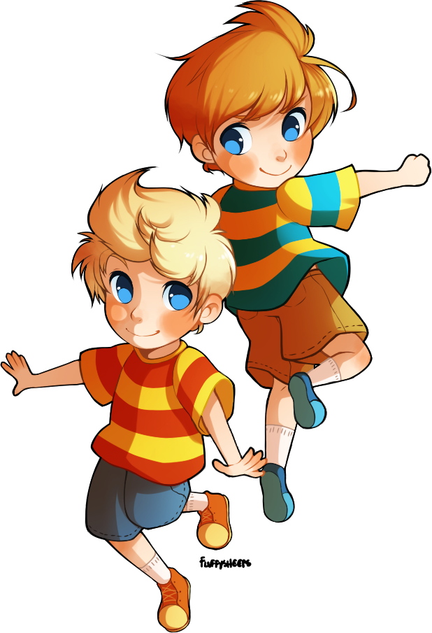 Mother 3 Claus And Lucas By Fluffysheeps - Mother (618x905)