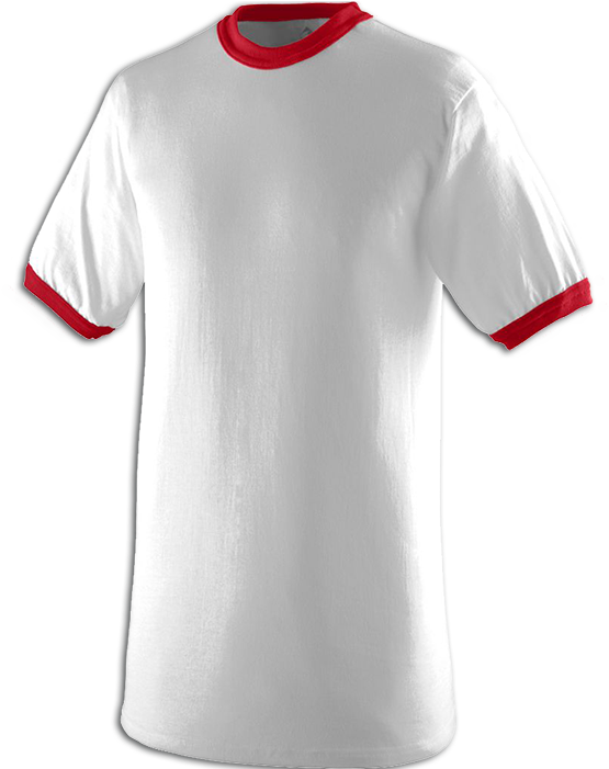 A710 Ringer T-shirts - Augusta Band 710 Ringer T-shirt - White Black Xl (700x700)