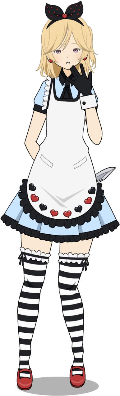 Alice In Wonderland By Athenyan - Cartoon (400x1271)