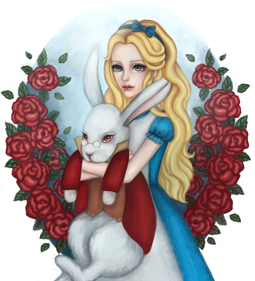 Alice In Wonderland By Liucille - Cartoon (852x937)