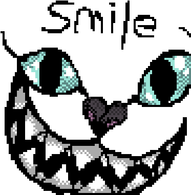 13194219 Angry Circus Clown Or Joker In Cartoon - Alice In Wonderland Cat Pixel (400x400)