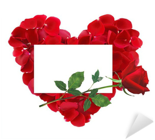 Beautiful Heart Of Red Rose Petals, Red Rose Flower - عکس روزت مبارک مادر (400x400)