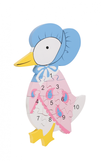 Jasnor Jemima Number Puzzle - Orange Tree Toys Jemima Puddle Duck Number Puzzle (685x685)