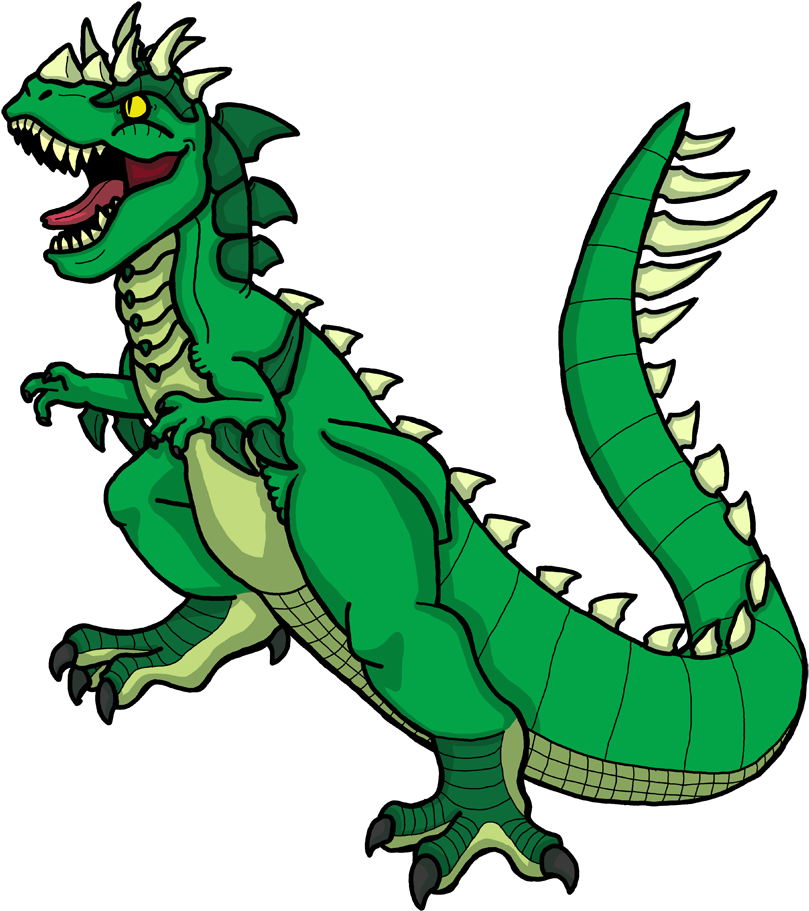 A - T - O - M - Kaiju File - Clip Art (889x1000)