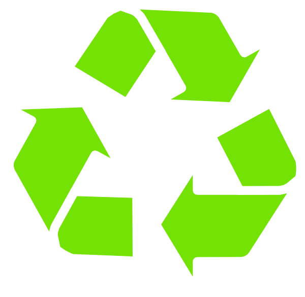 Recycle Green Clip Art - Cafepress Recyclable Waste Only Sticker (black W/symbol) (600x585)