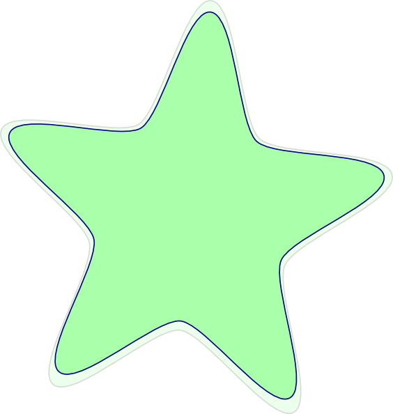 Bright Green Star Clip Art At Clkercom Vector Online - Clip Art (564x594)