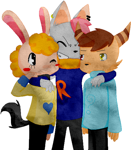 Ruben, Reena And Rufio By Pferdekopf - Stuffed Toy (500x526)