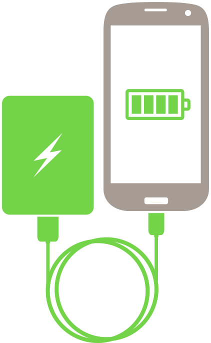 Power Bank Portable Charging With Battery Pack - Portable Charger Drawing (422x686)