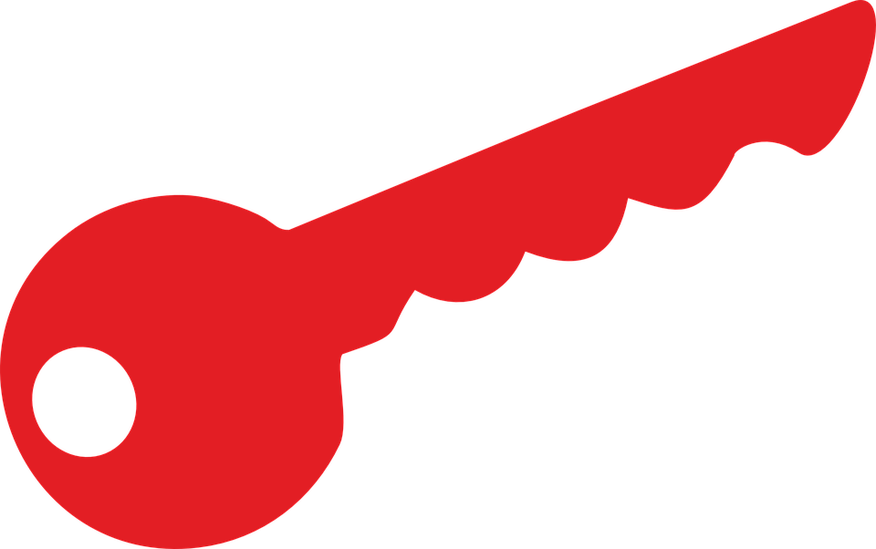 Key Clipart Red - Llave De Color Rojo (1280x803)