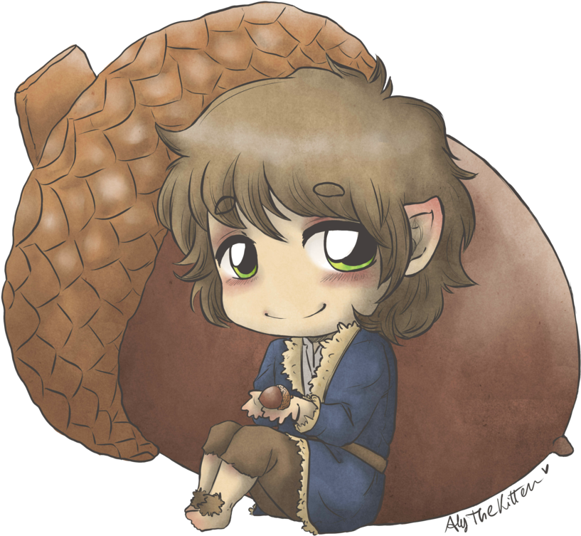 Bilbo And The Acorn By Alythekitten On Deviantart - Bilbo Baggins (943x848)