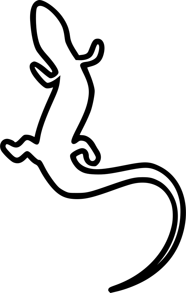 Lizard Comments - Outline Image Of Animals That Crawl (624x980)