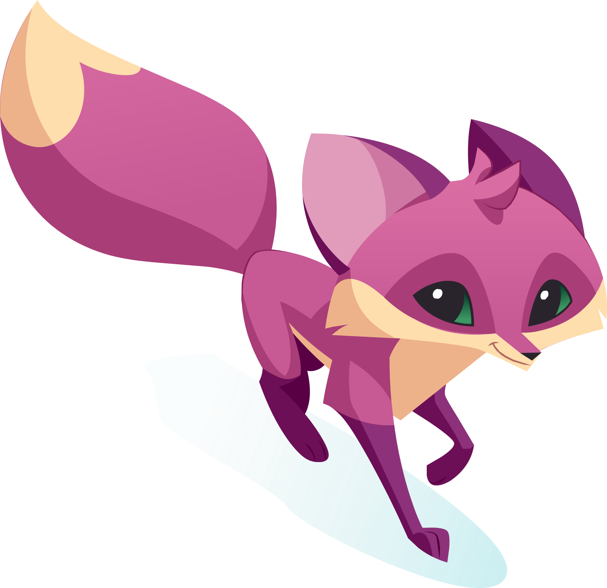 Animal Jam Pink Fox (2087x2023)