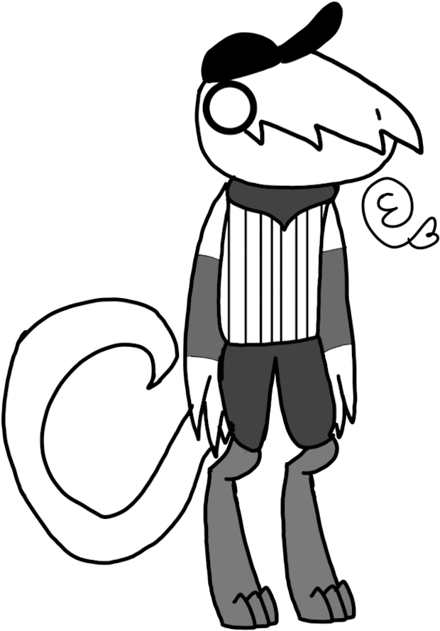 Bad Lizard Boi By Rubber Caat - Cartoon (800x996)