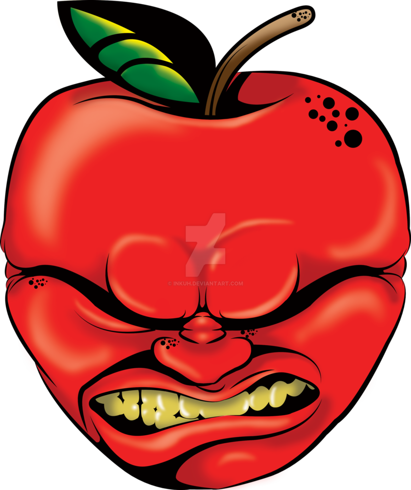 Evil-apple By Inkuh - Evil Apple (818x976)