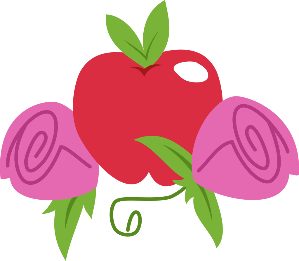 Apple Rose Cutie Mark By Allycatblu Apple Rose Cutie - Apple Cutie Mark (1024x893)
