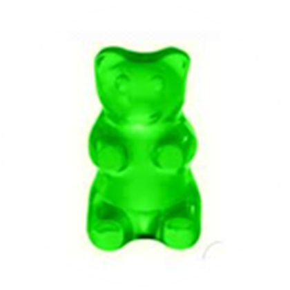 Green Clipart Gummy Bear - Green Gummy Bear Haribo (420x420)