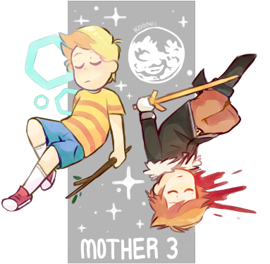 It's Your Berry Thief Boys, Back Again - Lucas Mother 3 Fanart (400x421)