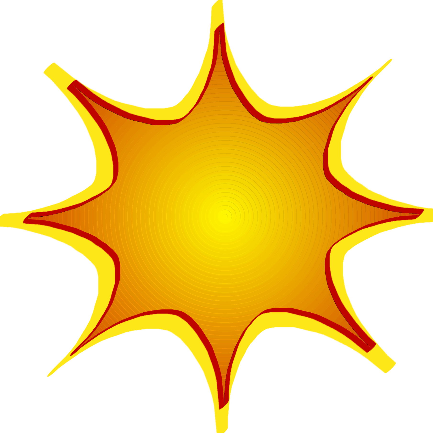 Starburst Orange Clip Art - Starburst Orange Clip Art (1809x1809)