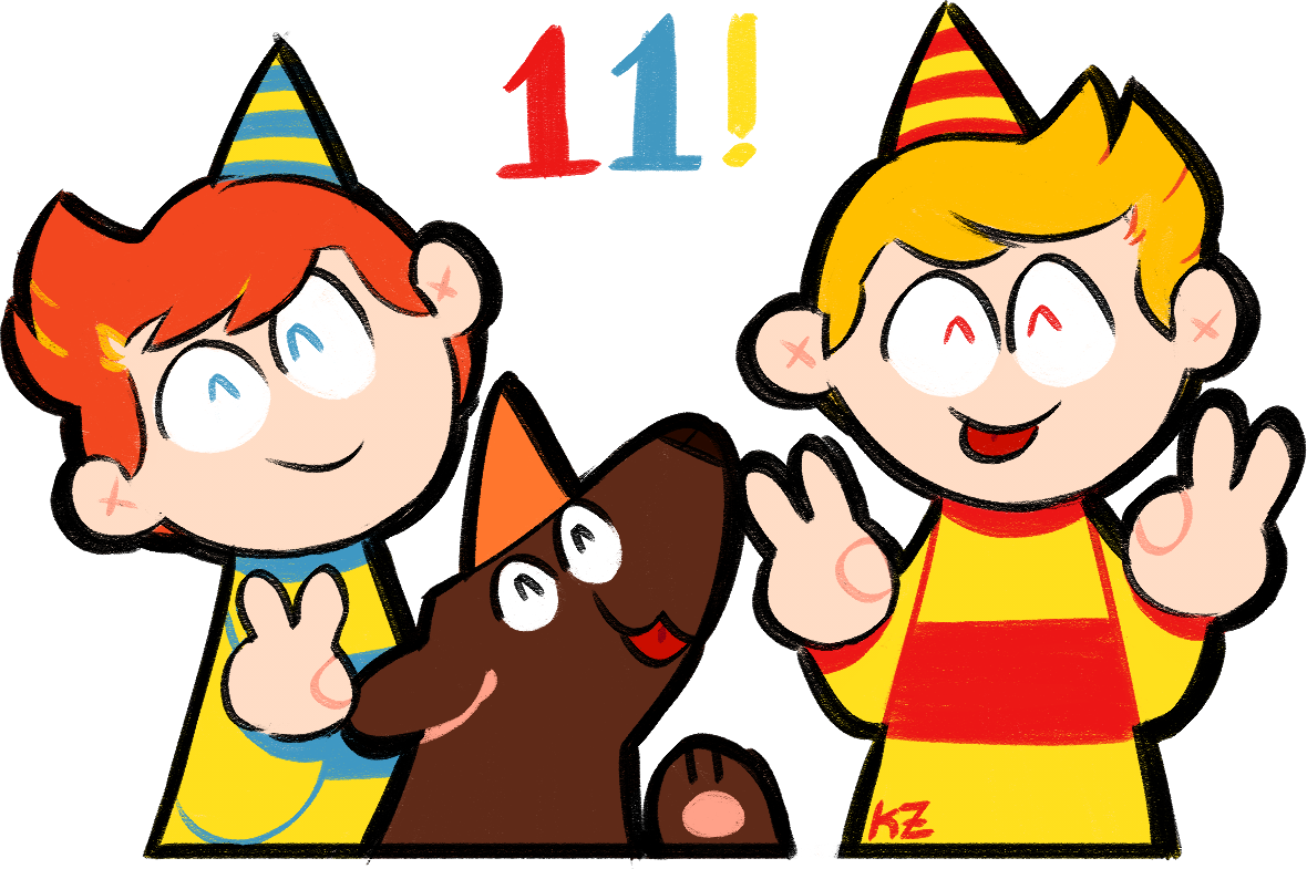 Mother 3 Artists On Tumblr Lucas Claus Boney Art Gosh - Cartoon (1180x785)