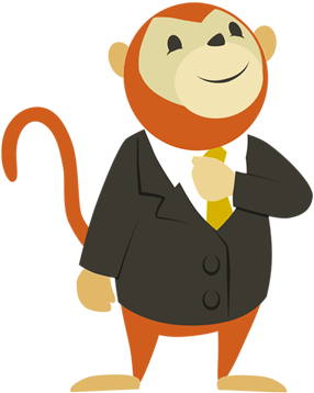 In The Monkey Village We Meet All Sorts Of Different - Cartoon (401x477)