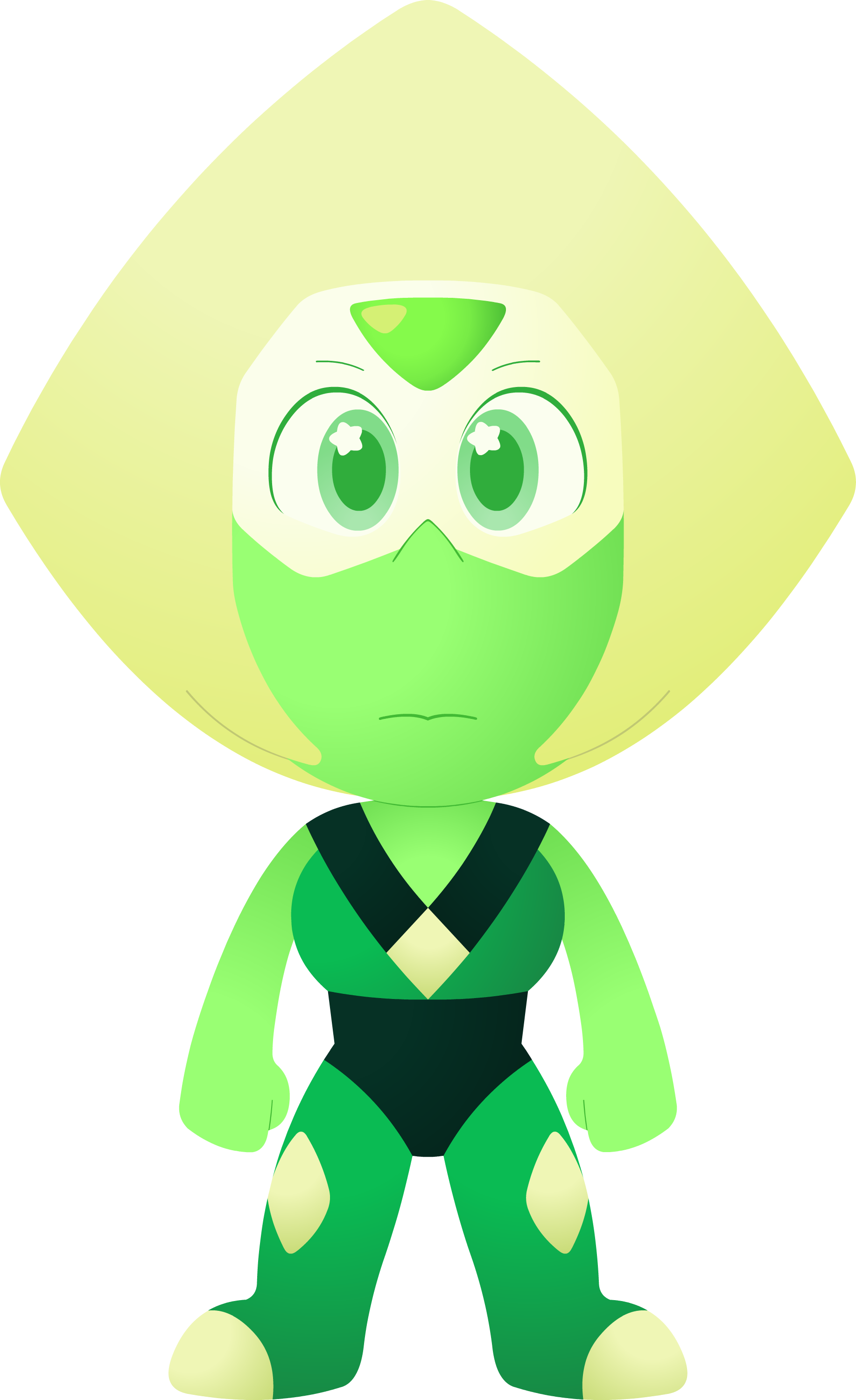 Peridot Facet 2f5l Cut 5xg By Doctor G - Cartoon (1834x2999)