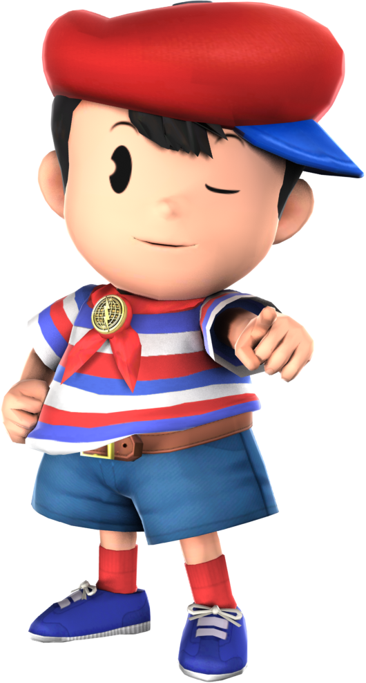 Ninten By Averagejoey543 On Deviantart - Ninten Super Smash Bros (530x988)