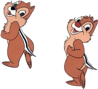 Chipmunk Clipart Chip And Dale - Chip And Dales Walking Gif (377x337)
